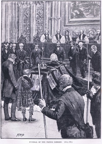 Funeral del Príncipe Consorte 1862 AD de Henry Marriott Paget